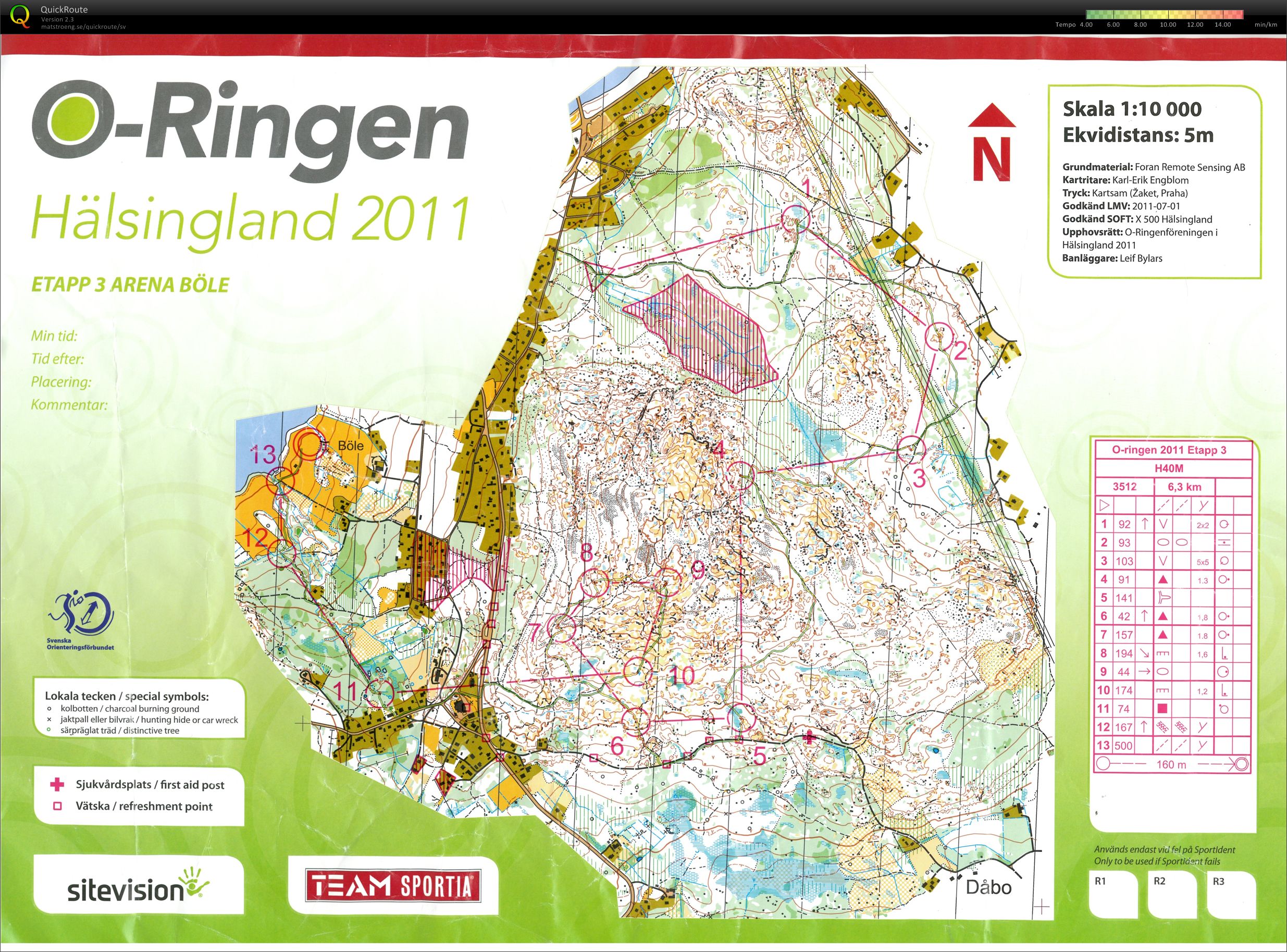 O-Ringen 2011 Etapp 3 (2011-07-27)